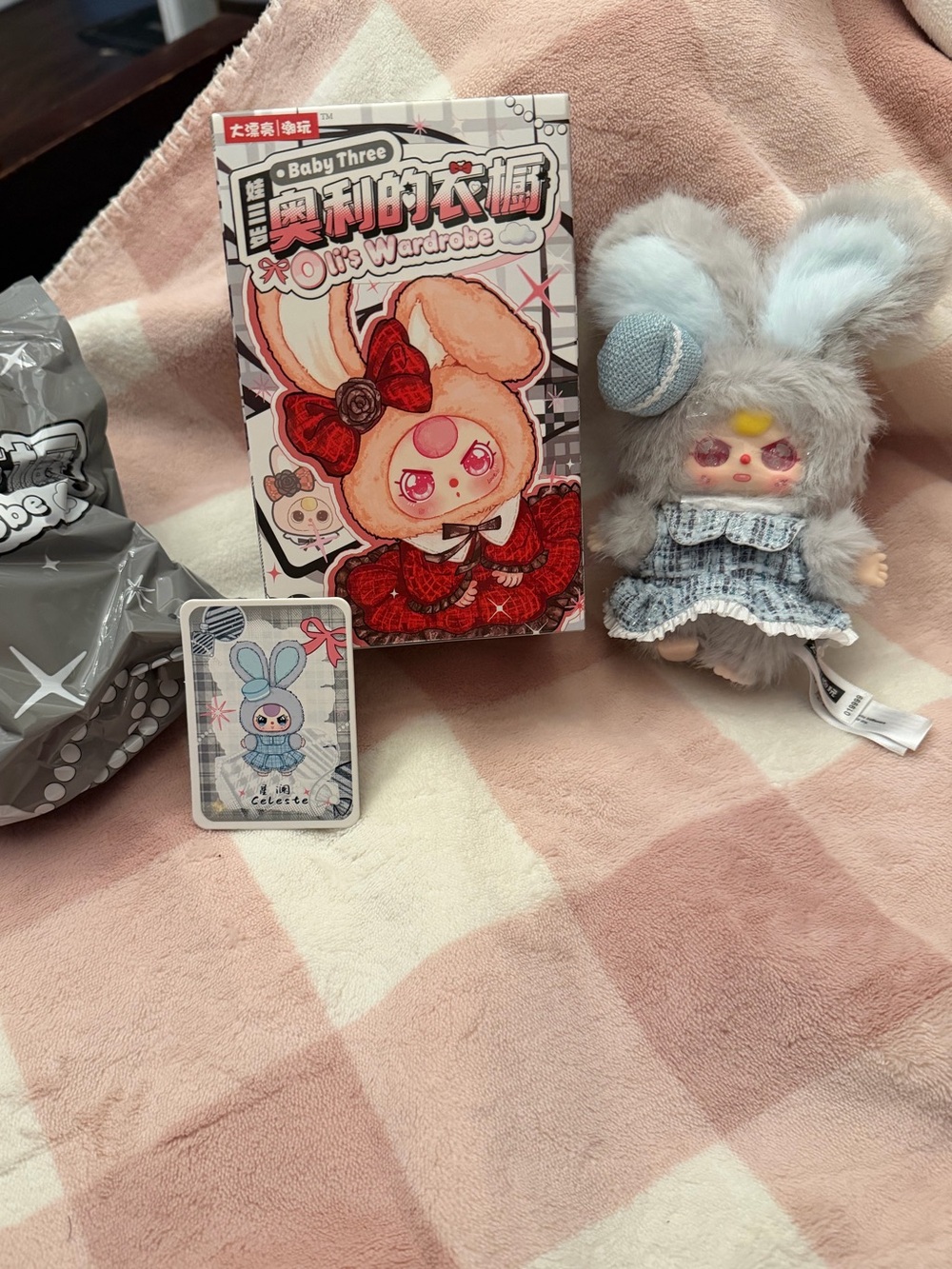 Baby Three It’s Wardrobe Ollie doll (Celeste) with SPECIAL EYE’S
